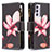 Funda de Cuero Cartera con Soporte Patron de Moda Carcasa B04F para Samsung Galaxy Quantum2 5G