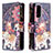 Funda de Cuero Cartera con Soporte Patron de Moda Carcasa B04F para Samsung Galaxy S20 FE (2022) 5G