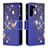 Funda de Cuero Cartera con Soporte Patron de Moda Carcasa B04F para Samsung Galaxy S21 5G