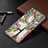 Funda de Cuero Cartera con Soporte Patron de Moda Carcasa B09F para Samsung Galaxy S23 Ultra 5G