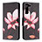 Funda de Cuero Cartera con Soporte Patron de Moda Carcasa B09F para Samsung Galaxy S24 5G