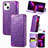 Funda de Cuero Cartera con Soporte Patron de Moda Carcasa H01 para Apple iPhone 13