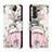 Funda de Cuero Cartera con Soporte Patron de Moda Carcasa H02X para Samsung Galaxy S22 5G