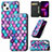 Funda de Cuero Cartera con Soporte Patron de Moda Carcasa H09 para Apple iPhone 14