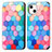 Funda de Cuero Cartera con Soporte Patron de Moda Carcasa H09 para Apple iPhone 14