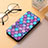 Funda de Cuero Cartera con Soporte Patron de Moda Carcasa H10 para Apple iPhone 13