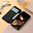 Funda de Cuero Cartera con Soporte Patron de Moda Carcasa H10 para Apple iPhone 15