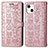 Funda de Cuero Cartera con Soporte Patron de Moda Carcasa H11 para Apple iPhone 15 Plus