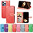 Funda de Cuero Cartera con Soporte Patron de Moda Carcasa H13 para Apple iPhone 14 Pro Max