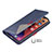 Funda de Cuero Cartera con Soporte Patron de Moda Carcasa L04 para Apple iPhone 13 Azul