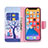 Funda de Cuero Cartera con Soporte Patron de Moda Carcasa L07 para Apple iPhone 13 Pro Max Multicolor