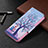 Funda de Cuero Cartera con Soporte Patron de Moda Carcasa L07 para Apple iPhone 15 Pro Max Multicolor