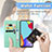 Funda de Cuero Cartera con Soporte Patron de Moda Carcasa para Samsung Galaxy A72 4G