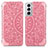 Funda de Cuero Cartera con Soporte Patron de Moda Carcasa para Samsung Galaxy S21 5G