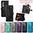 Funda de Cuero Cartera con Soporte Patron de Moda Carcasa para Samsung Galaxy Z Fold3 5G