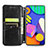 Funda de Cuero Cartera con Soporte Patron de Moda Carcasa S01D para Samsung Galaxy F62 5G