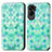 Funda de Cuero Cartera con Soporte Patron de Moda Carcasa S02D para Huawei Honor 90 Lite 5G