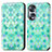 Funda de Cuero Cartera con Soporte Patron de Moda Carcasa S02D para Huawei Honor X7b