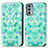 Funda de Cuero Cartera con Soporte Patron de Moda Carcasa S02D para Motorola Moto Edge 20 5G