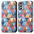 Funda de Cuero Cartera con Soporte Patron de Moda Carcasa S02D para Motorola Moto Edge 20 5G