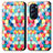 Funda de Cuero Cartera con Soporte Patron de Moda Carcasa S02D para Motorola Moto Edge 30 Pro 5G