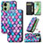 Funda de Cuero Cartera con Soporte Patron de Moda Carcasa S02D para Motorola Moto Edge 40 5G