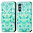 Funda de Cuero Cartera con Soporte Patron de Moda Carcasa S02D para Motorola Moto Edge S30 5G