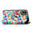 Funda de Cuero Cartera con Soporte Patron de Moda Carcasa S02D para Nokia C210