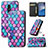 Funda de Cuero Cartera con Soporte Patron de Moda Carcasa S02D para Nokia C3