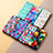 Funda de Cuero Cartera con Soporte Patron de Moda Carcasa S02D para Samsung Galaxy A12 Nacho