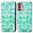 Funda de Cuero Cartera con Soporte Patron de Moda Carcasa S02D para Samsung Galaxy F13 4G