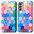 Funda de Cuero Cartera con Soporte Patron de Moda Carcasa S02D para Samsung Galaxy F13 4G