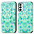 Funda de Cuero Cartera con Soporte Patron de Moda Carcasa S02D para Samsung Galaxy F23 5G