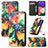 Funda de Cuero Cartera con Soporte Patron de Moda Carcasa S02D para Samsung Galaxy F42 5G