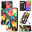 Funda de Cuero Cartera con Soporte Patron de Moda Carcasa S02D para Samsung Galaxy M02s