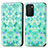 Funda de Cuero Cartera con Soporte Patron de Moda Carcasa S02D para Samsung Galaxy M02s