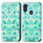 Funda de Cuero Cartera con Soporte Patron de Moda Carcasa S02D para Samsung Galaxy M11