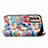 Funda de Cuero Cartera con Soporte Patron de Moda Carcasa S02D para Samsung Galaxy M13 4G