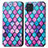 Funda de Cuero Cartera con Soporte Patron de Moda Carcasa S02D para Samsung Galaxy M32 4G