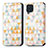 Funda de Cuero Cartera con Soporte Patron de Moda Carcasa S02D para Samsung Galaxy M32 4G