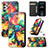 Funda de Cuero Cartera con Soporte Patron de Moda Carcasa S02D para Samsung Galaxy M32 5G