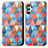 Funda de Cuero Cartera con Soporte Patron de Moda Carcasa S02D para Samsung Galaxy M32 5G