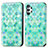 Funda de Cuero Cartera con Soporte Patron de Moda Carcasa S02D para Samsung Galaxy M32 5G