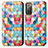 Funda de Cuero Cartera con Soporte Patron de Moda Carcasa S02D para Samsung Galaxy S20 FE (2022) 5G