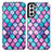 Funda de Cuero Cartera con Soporte Patron de Moda Carcasa S02D para Samsung Galaxy S21 5G