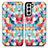 Funda de Cuero Cartera con Soporte Patron de Moda Carcasa S02D para Samsung Galaxy S21 5G