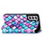 Funda de Cuero Cartera con Soporte Patron de Moda Carcasa S02D para Samsung Galaxy S21 FE 5G