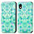 Funda de Cuero Cartera con Soporte Patron de Moda Carcasa S02D para Sony Xperia Ace III SO-53C