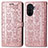 Funda de Cuero Cartera con Soporte Patron de Moda Carcasa S03D para Huawei Enjoy 50