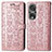 Funda de Cuero Cartera con Soporte Patron de Moda Carcasa S03D para Huawei Honor 80 Pro Flat 5G